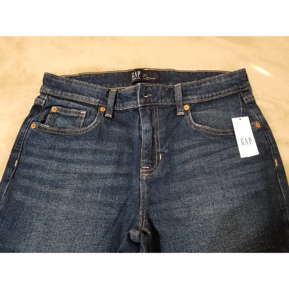 GAP NWT Woman's Bermuda Shorts Denim Jeans Mid Rise Stretch 9' Size 27 - Picture 7 of 11